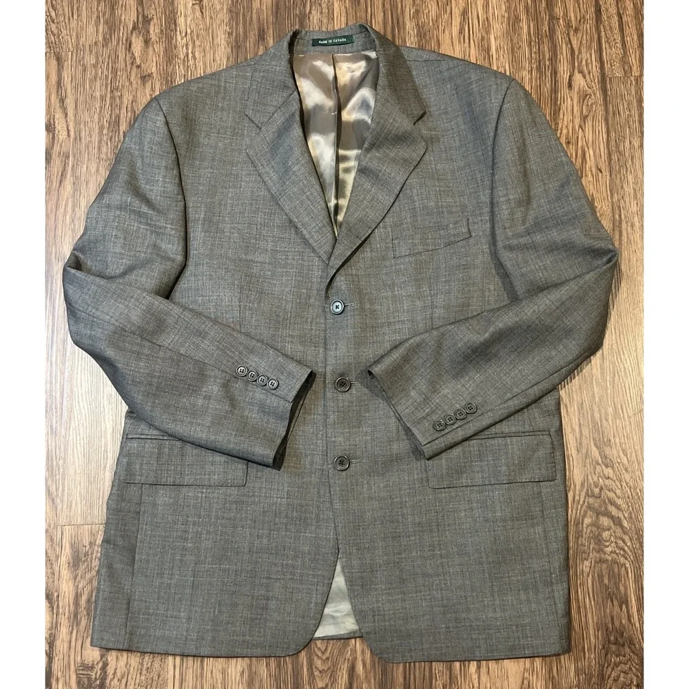 Ralph Lauren Wool Cashmere Men's Blazer Size 44R Color Gray